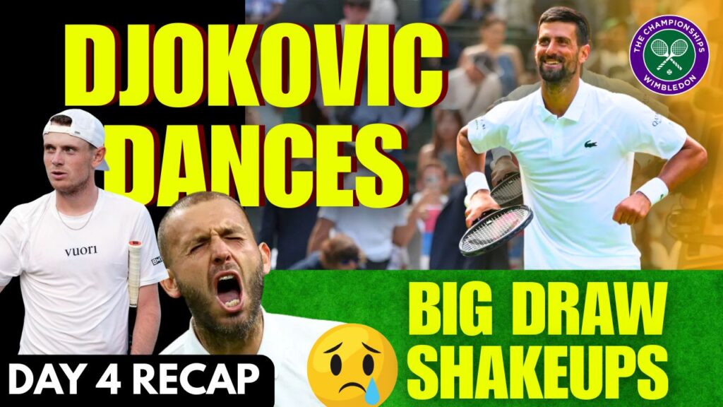 Wimbledon 2025 Day 4 Recap: Djokovic Dazzles, British Dreams Fade, and the Draw Gets Interesting